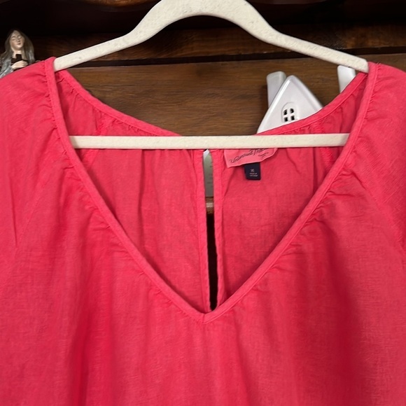 UNIVERSAL THREAD Solid Brushed Coral Linen Look Short Jumper, Size XL, EUC. - Picture 4 of 10